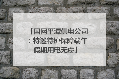 国网平潭供电公司：特巡特护保障端午假期用电无虞